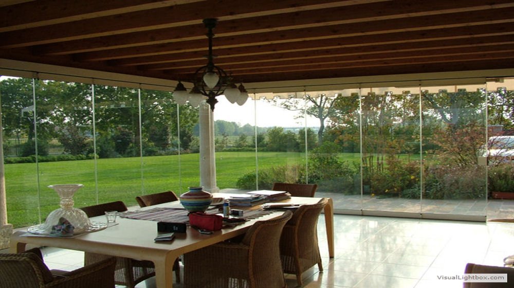all glass veranda, internal view 